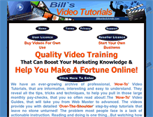 Tablet Screenshot of billsvideotutorials.com